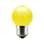 LAMPARA INC BOLA AMARILLA 15W 127V