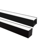 TASCHIBRA SPIRE PERFIL LED 35X35 SOBREPOSICIÓN 35X35X3000mm NEGRO MATE