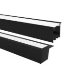 TASCHIBRA SPIRE PERFIL LED 50X35 EMPOTRAR 35X50X3000mm NEGRO MATE