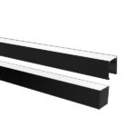 TASCHIBRA ZENITH PERFIL LED 50X50 SOBREPOSICIÓN 50X50X3000mm NEGRO MATE