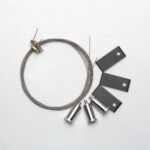 KIT PENDIENTE PARA PERFIL ZENITH 50X50 3 METROS NEGRO MATE