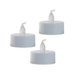 VELA LED DECORATIVA MINI 3PÇS AMARILLA