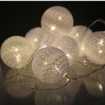 HILO DE LUZ 10 LEDS ESFERA BLANCA 3000K