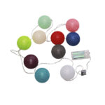 HILO DE LUZ 10 LEDS ESFERA DE COLORES 3000K