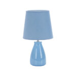 LÁMPARTA DE CERÁMICA POTTERY E27 AZUL 37CM