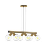 COLGANTE TASCHIBRA FICUS 6XE27 ORO