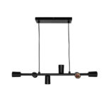 COLGANTE TASCHIBRA BUDS 6XE27 NEGRO MATE