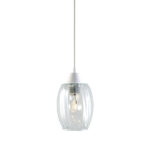 COLGANTE TASCHIBRA BADIH P TRANSPARENTE ACANALADO 1XE27 BLANCO