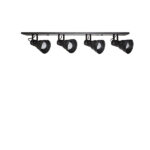 SPOT TASCHIBRA LINEAR HOL 4XE27 NEGRO MATE