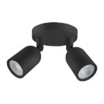 SPOT LED DIRECTO MR16 BASE CIRCULAR 2X4W 6500K NEGRO
