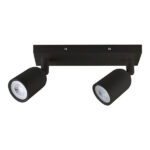 SPOT LED DIRECTO MR16 BASE LINEAL 2X4W 6500K NEGRO