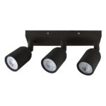 SPOT LED DIRECTO MR16 BASE LINEAL 3X4W 3000K NEGRO