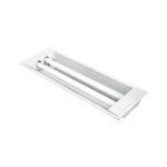 RAIL TA 50 EMPOTRADO 2X36/40W SIN REFLECTOR BLANCO