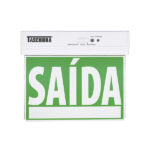 PLACA SELECTOR SALIDA LED 255X210MM DOBLE CARA VERDE