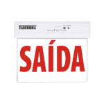 SELECTOR PLACA SEÑAL DE SALIDA LED 255X210MM UNA CARA ROJA
