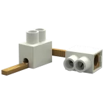 TERMINAL DE CONEXIÓN CON PUNTA ACANALADA, ENTRADA SUPERIOR, CAPACIDAD DE APRIETE 1 X 25 MM² (E90391) - 10 UNIDADES