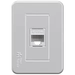 PROLOGANDOR RJ45 CAT6 HEMBRA X HEMBRA CON PLACA MOV-PETRA - UNIDAD (81071) - LÍNEA MOVLIGHT