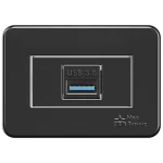 CONECTOR USB 3.0 HEMBRA X HEMBRA CON PLACA MOV-ONYX - UNIDAD (85080) - LÍNEA MOVLIGHT