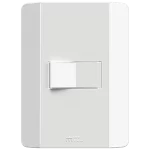 1 INTERRUPTOR SIMPLE 10A/250VAC ACOPLAMIENTO RÁPIDO CON PLACA HORIZONTAL RAPID BLANCO (86001) - LÍNEA RAPID BLANCO