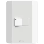 1 MINUTERIA PULSADOR 10A/250VAC ACOPLAMIENTO RÁPIDO CON PLACA HORIZONTAL RAPID BLANCO (86005) - LÍNEA RAPID BLANCO