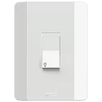 1 PULSADOR MINUTERIA 10A/250VAC ACOPLAMIENTO RÁPIDO CON PLACA VERTICAL RAPID BLANCO (86006) - LÍNEA RAPID BLANCO