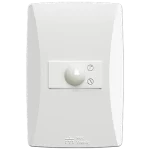 1 SENSOR DE PRESENCIA 200W/127VAC O 300W/220VAC CON PLACA PETRA (81036) - LÍNEA PETRA