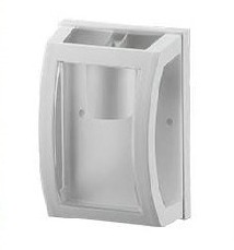 ARANDELA PVC 1L E27 SMART OVAL BLAN/CRISTA