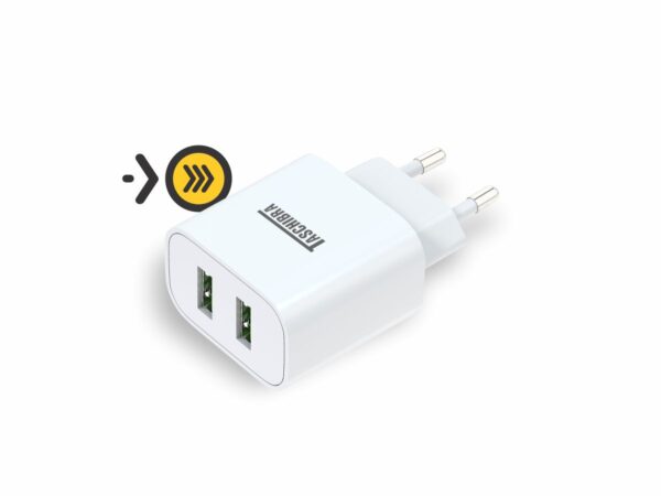 TASCHIBRA C12-2A 12W AUTOVOLT CARGADOR USB RÁPIDO PARA ELECTRÓNICA - Imagen 2